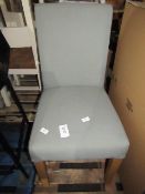 Cotswold Company Aster Straight Back Upholstered Dining Chair - Grey RRP Â£100.00 (PLT COT-APM-A-
