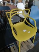 Heals Masters Chair 16/Mustard 57x47x84cm RRP Â£208.00A succession of unbroken curves and smooth