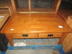 Oak Furnitureland Original Rustic Solid Oak 4 Drawer Storage Coffee Table RRP Â£219.99 (SKU OAK-