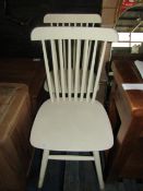 2x Cotswold Company Elkstone Mellow Oak Spindleback Dining Chair - Both Chairs Have Various Scuffs &