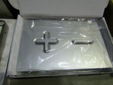 Roca - PL6 Dual Flush Panel Cover Chrome - New & Boxed.