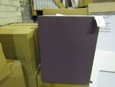 VitrA - Wall-Mounted Bathroom 1-Door Cabinet Matt Purple & Gloss White ( 40cm ) - Good Condition &