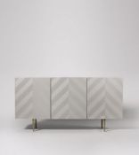 Swoon Chez Sideboard in Light Grey Parquetry and Brass RRP ?649 Swoon Chez Sideboard We won't