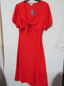Dorothy Perkins Dress Red Petite Size 12 New With Tags