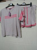 Foxbury Ladies Varsity Pyjama Short Set Size 16-18 New & Packaged