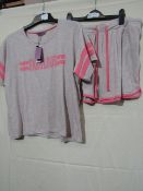 Foxbury Ladies Varsity Pyjama Short Set Size 16-18 New & Packaged