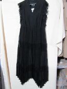 Dennis Day Dress With Pleated Bottom Half Size 12 Unworn Sample Dress