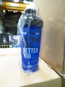 Approx 864 Protein shaker bottles, new and wrapped, colours may vary between pink and blue