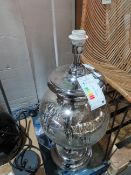 Moot Group Chrome Glass Regal Table Lamp Marine Shade RRP Â£207.00 The shade is missing, otherwise