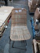 Cox & Cox Flat Rattan Dining Chair RRP Â£225.00 Inspired by classic 1950â€™s design and material,