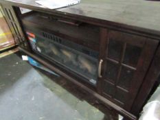 Pallet of 2 electric fireplaces (very Big) both unchecked