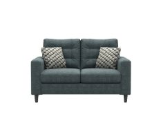 Cavendish Upholstery 2 Seater Icon Sofa, Handmade in the UK - Aosta Deep Blue - RRP ?1799 - New