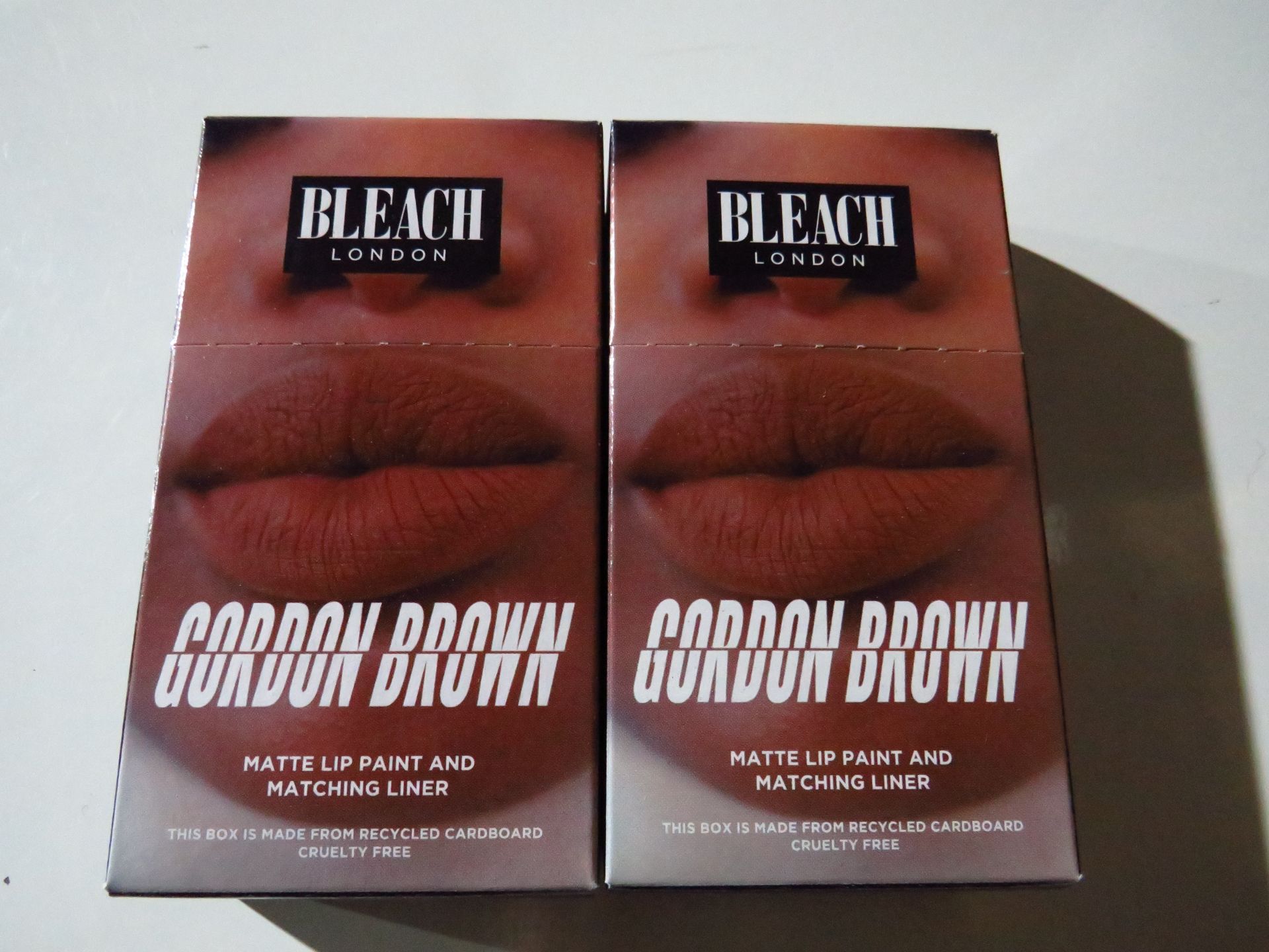 2x Bleach London - Gordon Brown Matte Lip Paint & Matching Liner - New & Boxed.