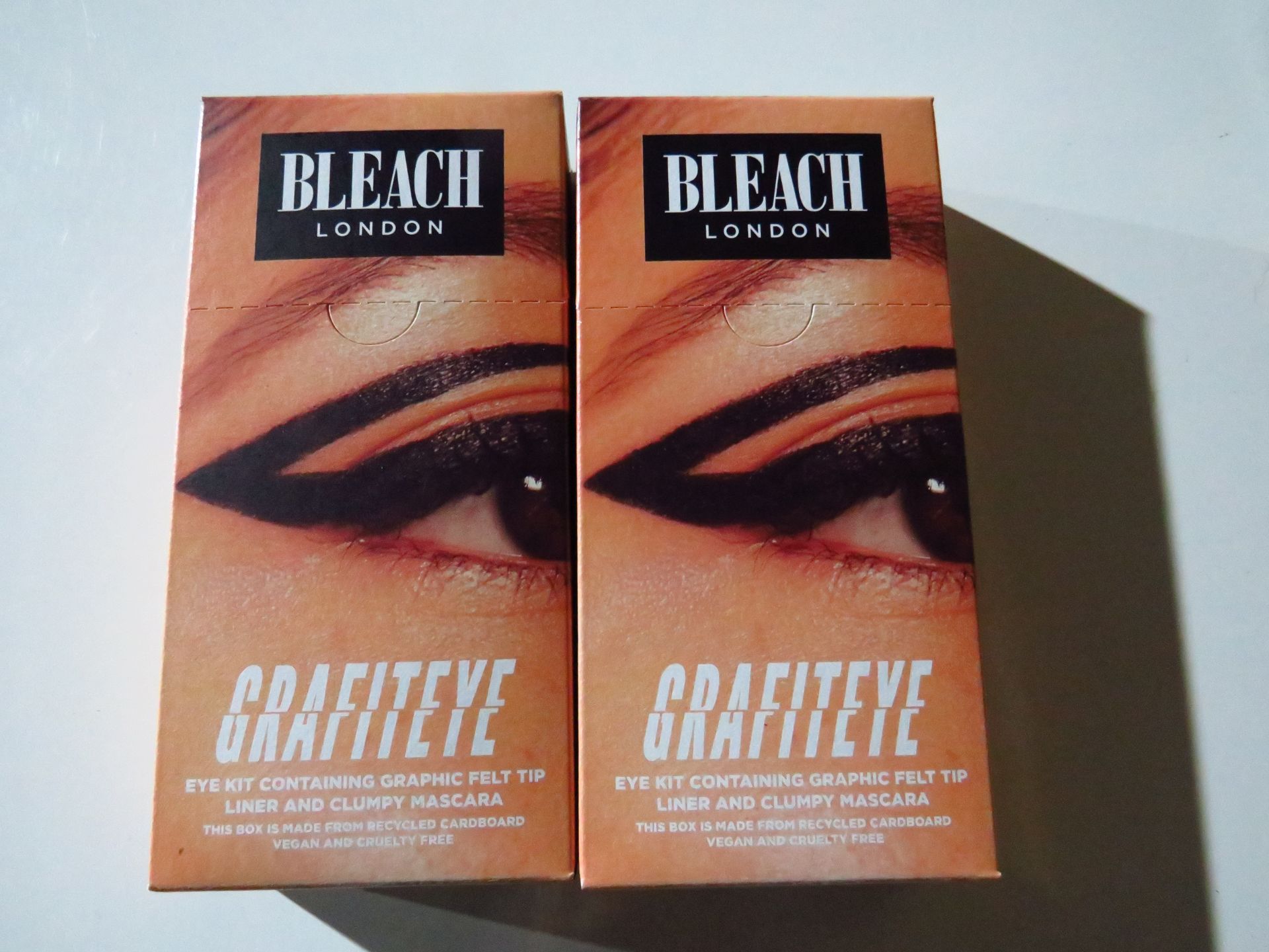 2x Bleach London - Grafiteye Graphic Felt Tip Liner & Clumpy Mascara Set - New & Boxed.