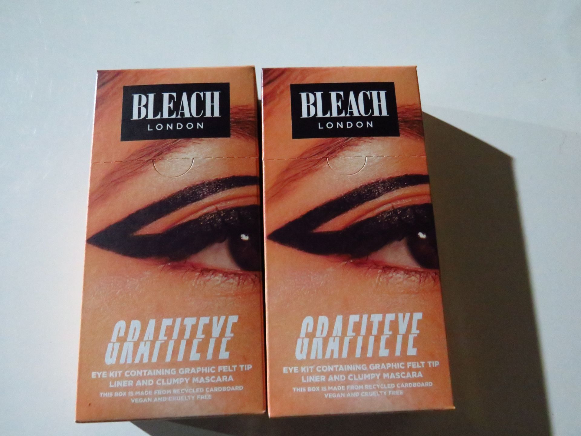 2x Bleach London - Grafiteye Graphic Felt Tip Liner & Clumpy Mascara Set - New & Boxed.