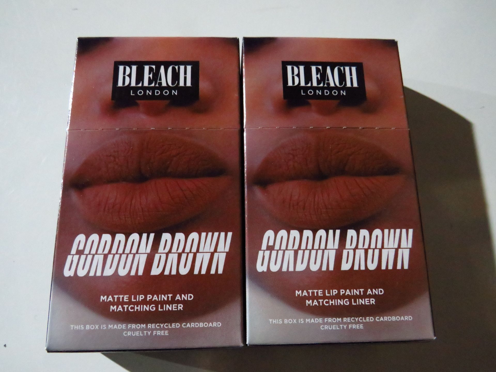 2x Bleach London - Gordon Brown Matte Lip Paint & Matching Liner - New & Boxed.