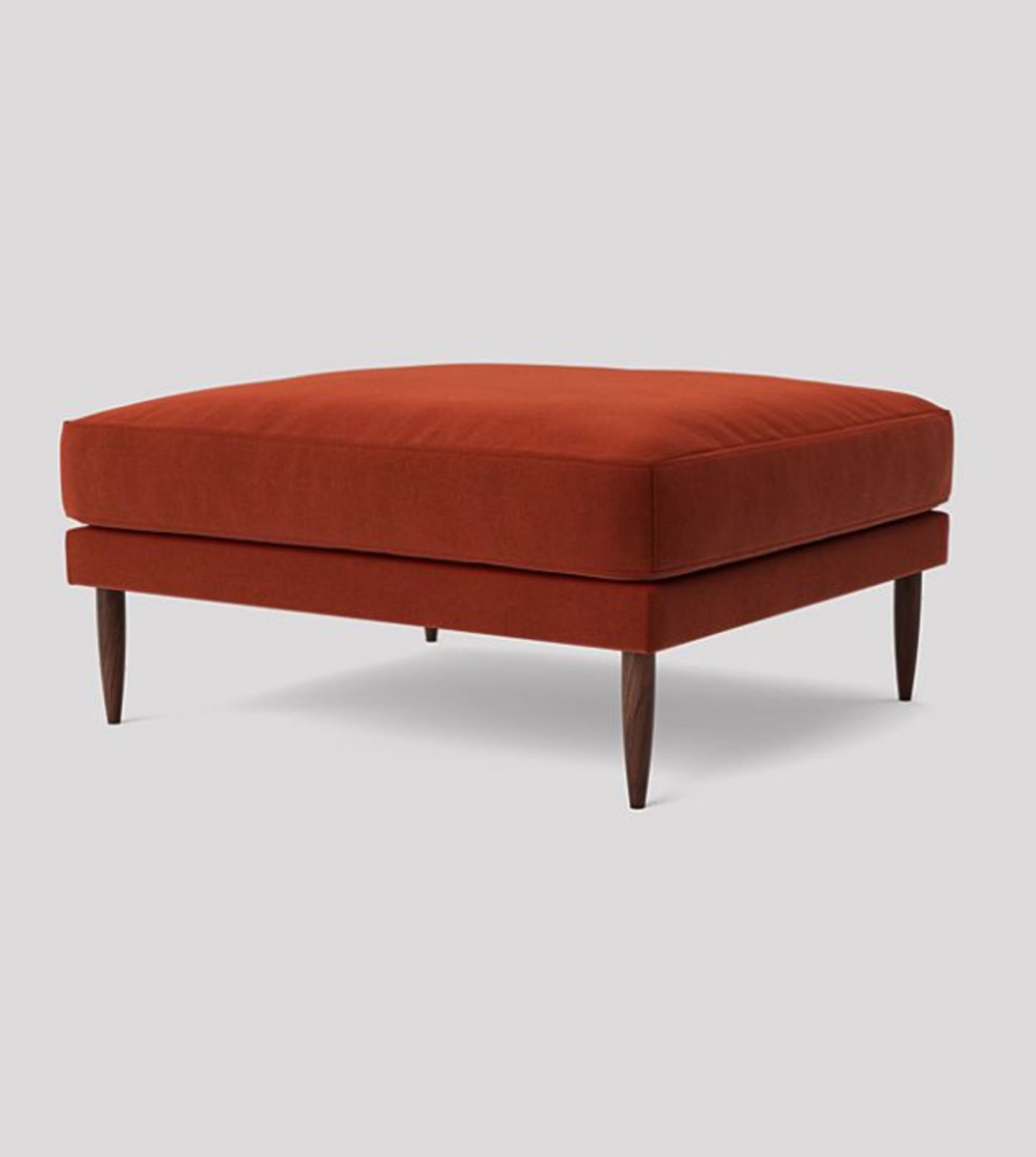 Swoon Kalmar Harissa Red Crushed Velvet Ottoman - RRP 439 SKU SWO-AP-Kalmarottcvelvetharissadark-B - Image 3 of 4