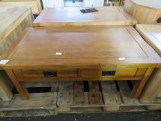 Oak Furniture land coffee table with 4 drawers, may have a few marks on it but overall good