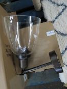 Cox and Cox Hoxton dome wall light, loos in good condition but unchecked working wise, Pallet ref