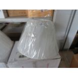 Oak Furnitureland Brown Linen Cylindrical Shade RRP ¶œ29.99 (PLT OAK-APM-A-3274)