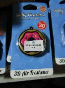 8x Scentsation - Strawberry Donut 3D Car Air Fresheners - Unused & Packaged.