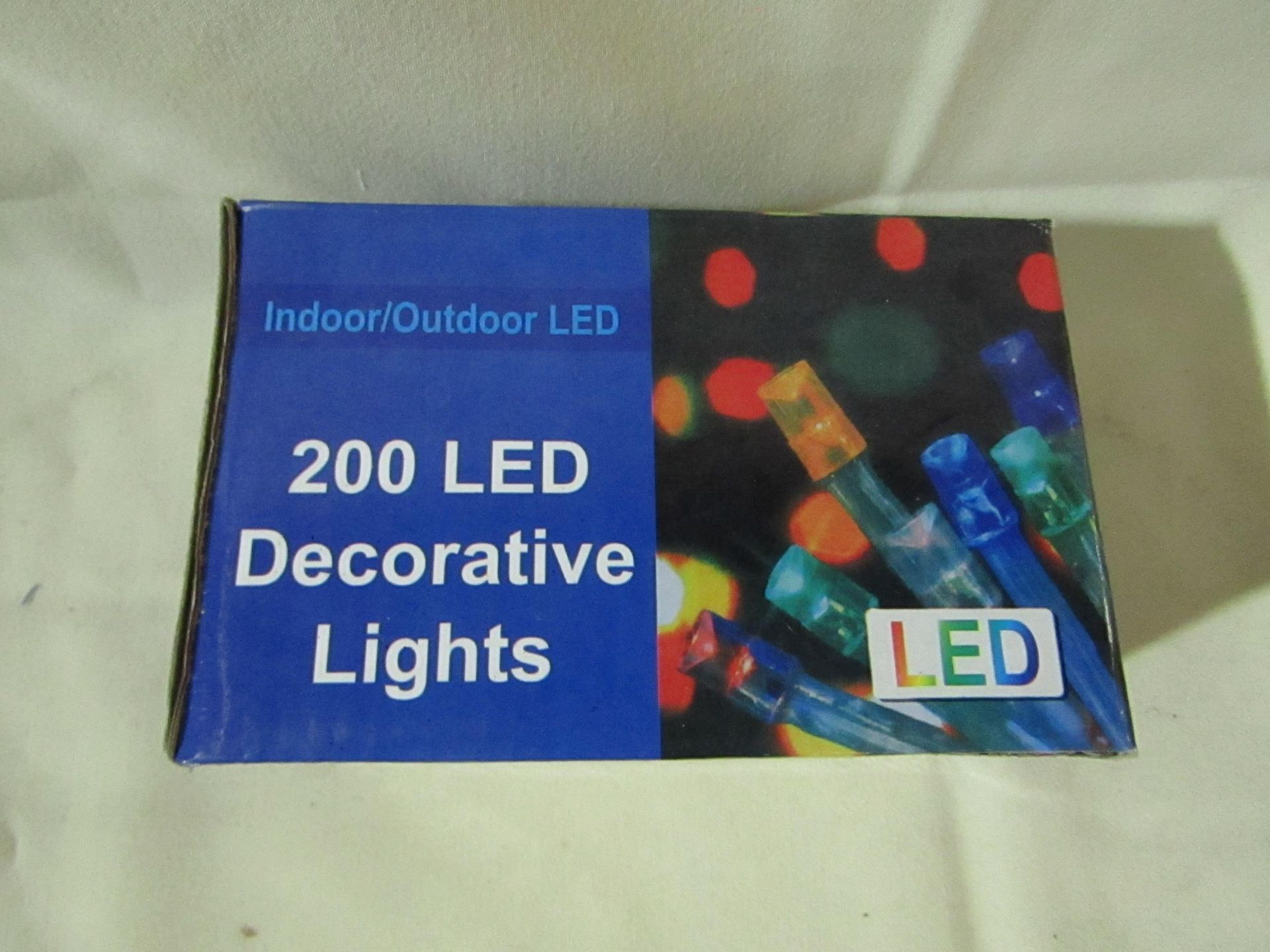 2x Unbranded - Set of 100 LED Lights Multi-Coloured - EU Plug - Unused & Boxed.