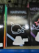 Narwhal Neon light - Unchecked & Boxed.