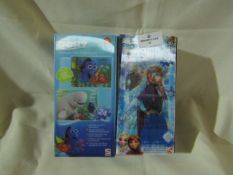 1x Finding Dory - Lenticular Twin Pack Puzzle - Unchecked & Boxed.1x Disney Frozen - Lenticular Twin