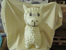 Inflatable White Llama - Used Condition, No Packaging.