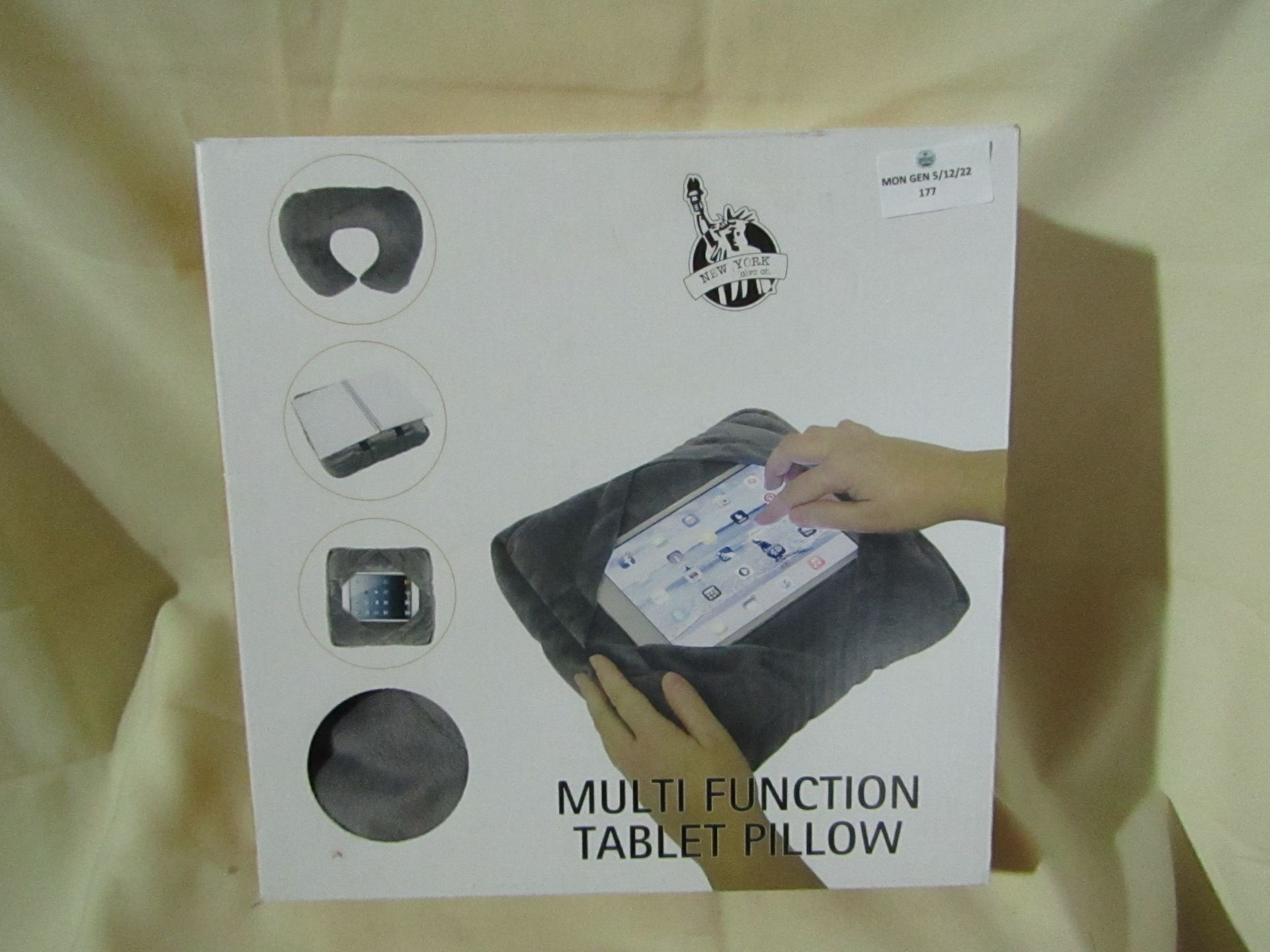 Newyork - Multi-Functional Tablet Pillow - Unchecked & Boxed.