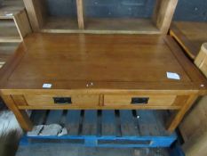 Oak Furnitureland Original Rustic Solid Oak 4 Drawer Storage Coffee Table RRP ¶œ219.99 (SKU OAK-APM-