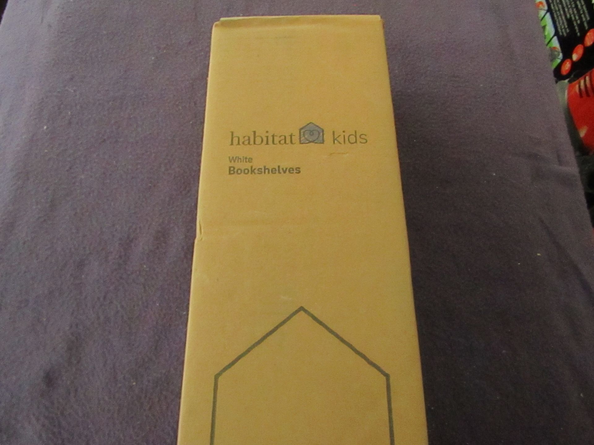 Habitat Kids - Set of 2 White Book Shelves - Unchecked & Boxed.