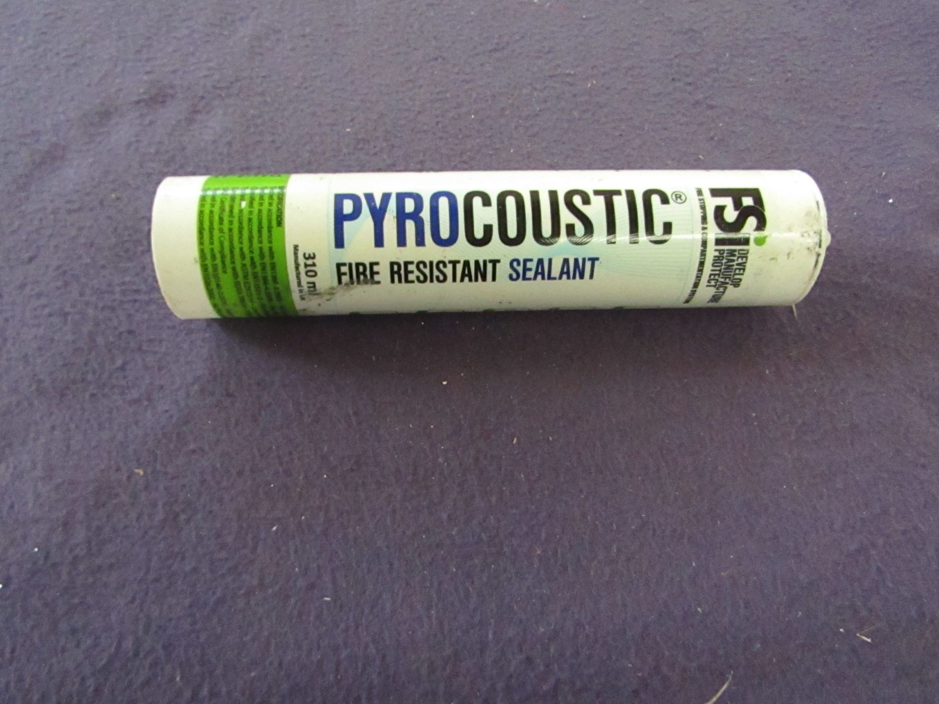 10x FSI - Pyrocoustic Fire Resistant Sealant - 310ml Tubes - BBD NOV20 - Unused.