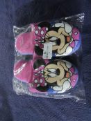 Minnie Mouse - Slippers - Size 10 - Unused & Packaged.
