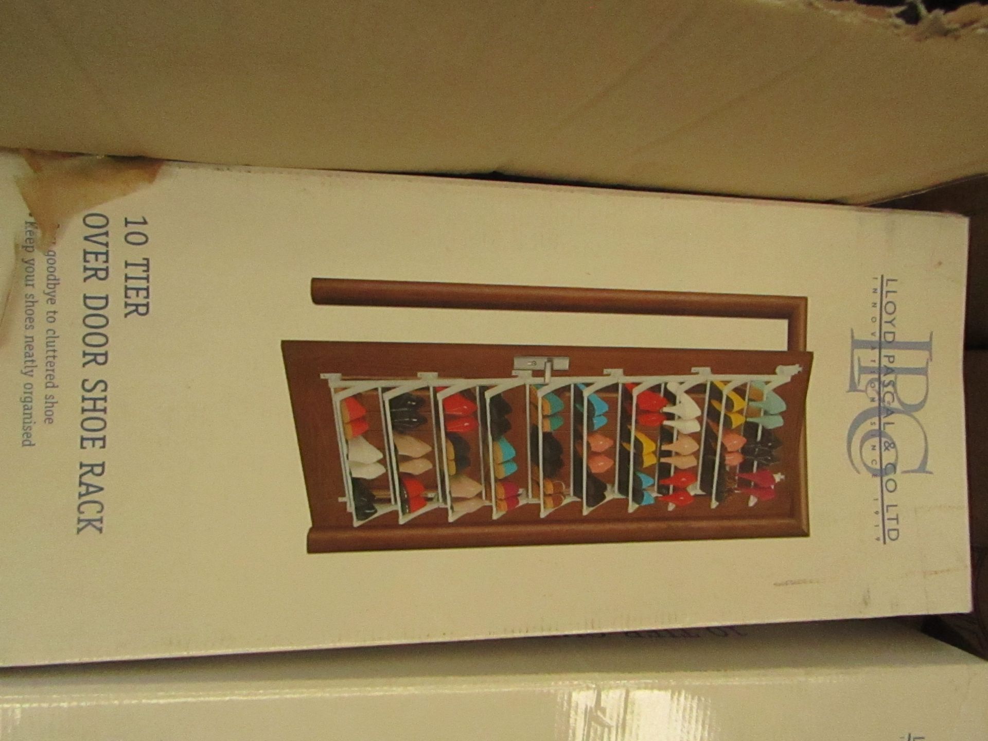 Lloyd Pascal - 10-Tier Over The Door Shoe Rack - Unchecked & Boxed. - Image 2 of 2