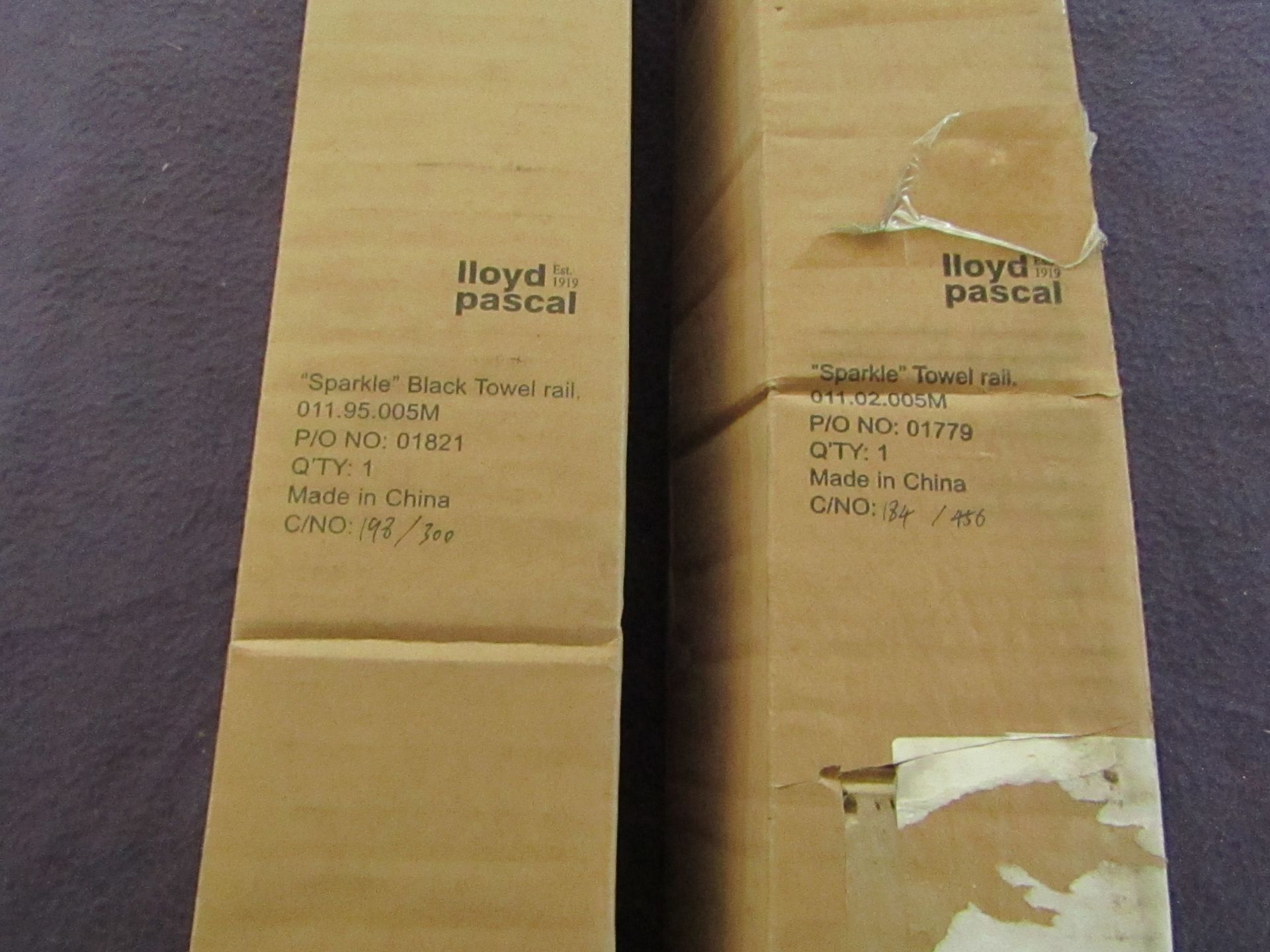 2x Lloyd Pascal - Sparkle Towel Rail - Unchecked & Boxed. - Image 2 of 2