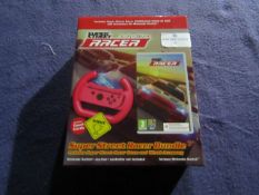 Super Street Racer - Game & Wheel Accessory Bundle ( Nintendo Switch ) - Unchecked & Boxed.