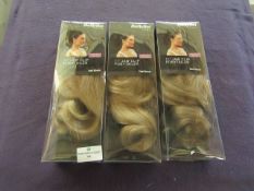 3x Babyliss - 11" Jawclip Ponytailer - Light Brown - Unused & Packaged.