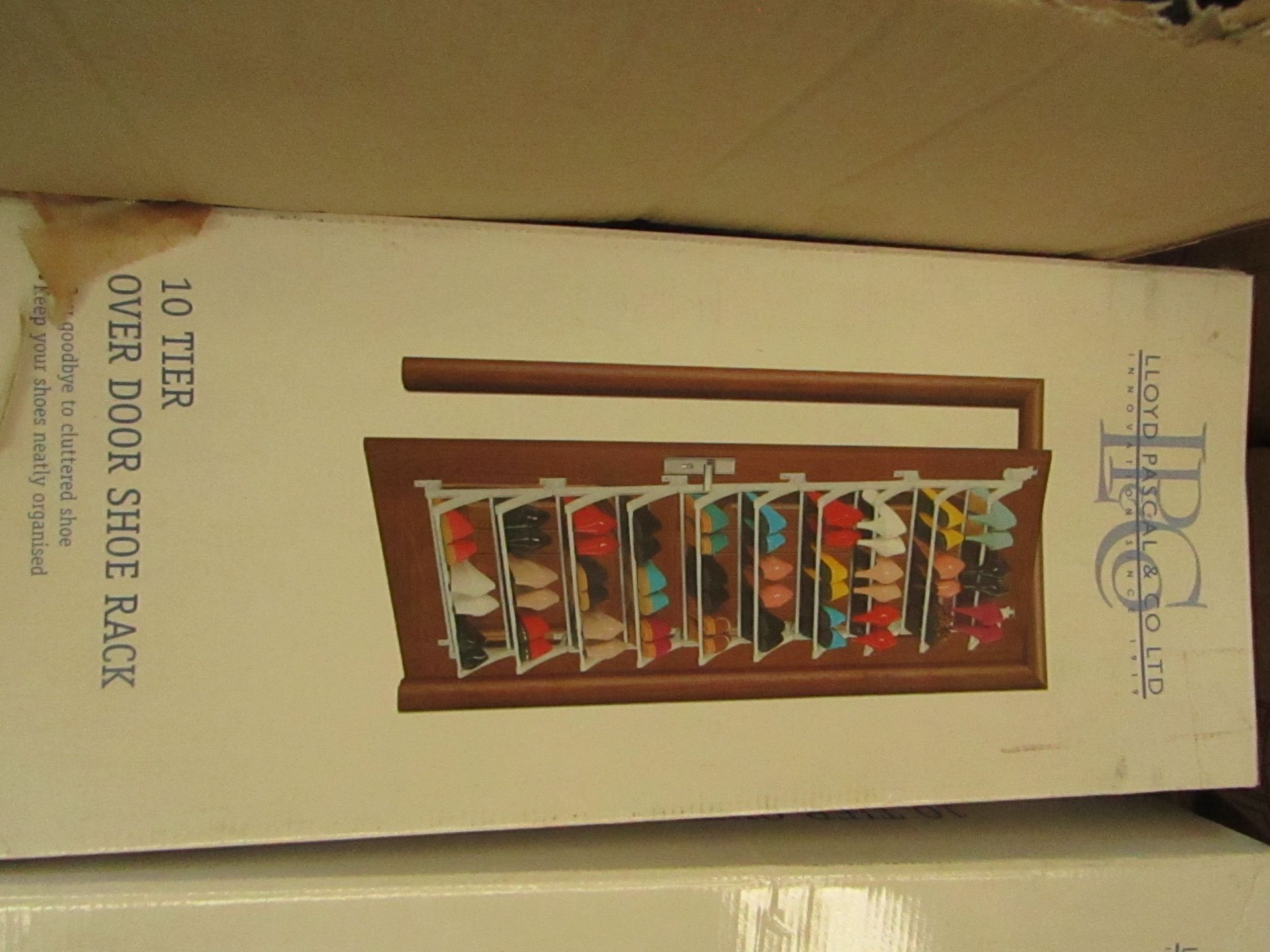 Lloyd Pascal - 10-Tier Over The Door Shoe Rack - Unchecked & Boxed. - Image 2 of 2