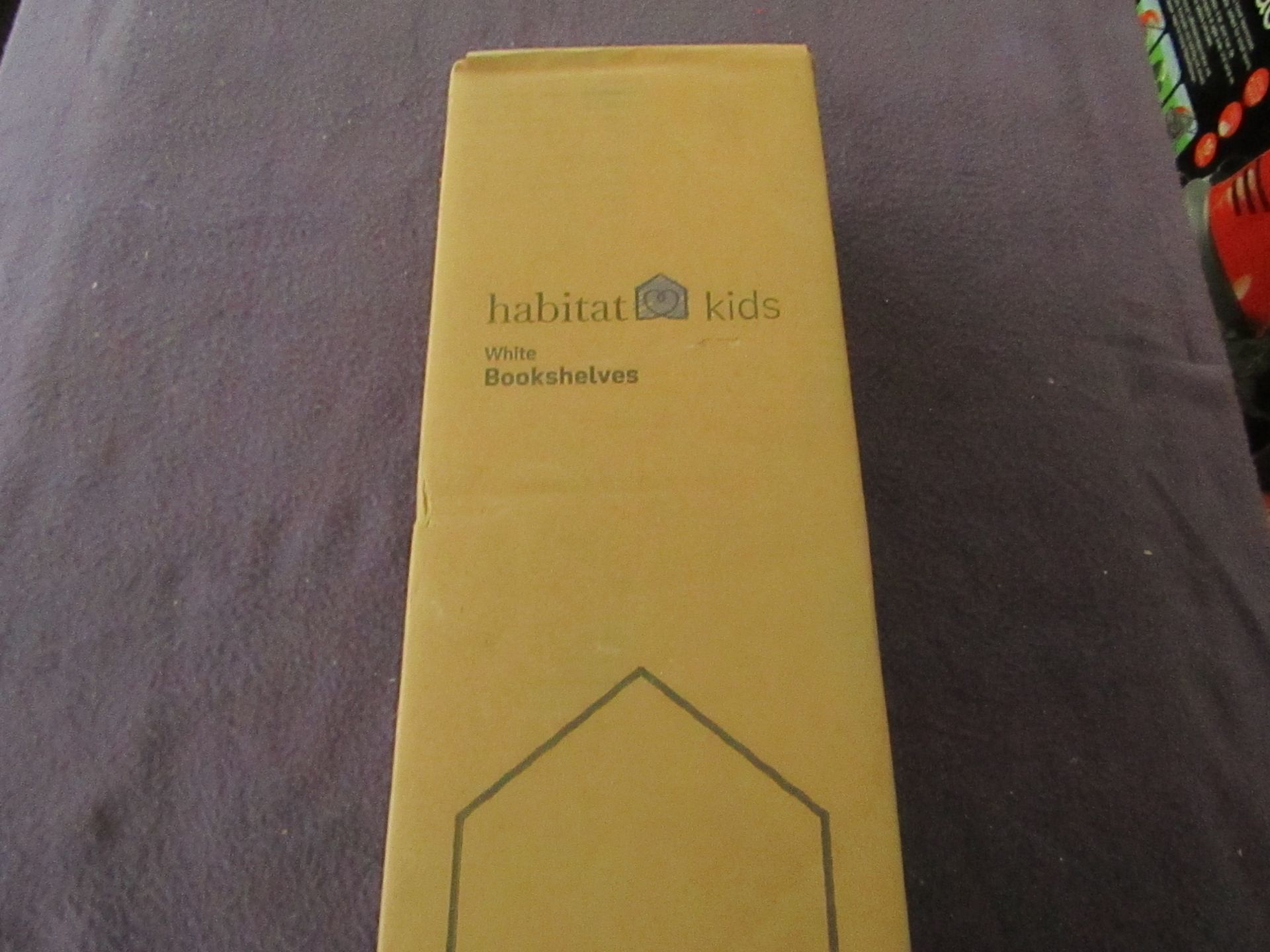 Habitat Kids - Set of 2 White Book Shelves - Unchecked & Boxed.