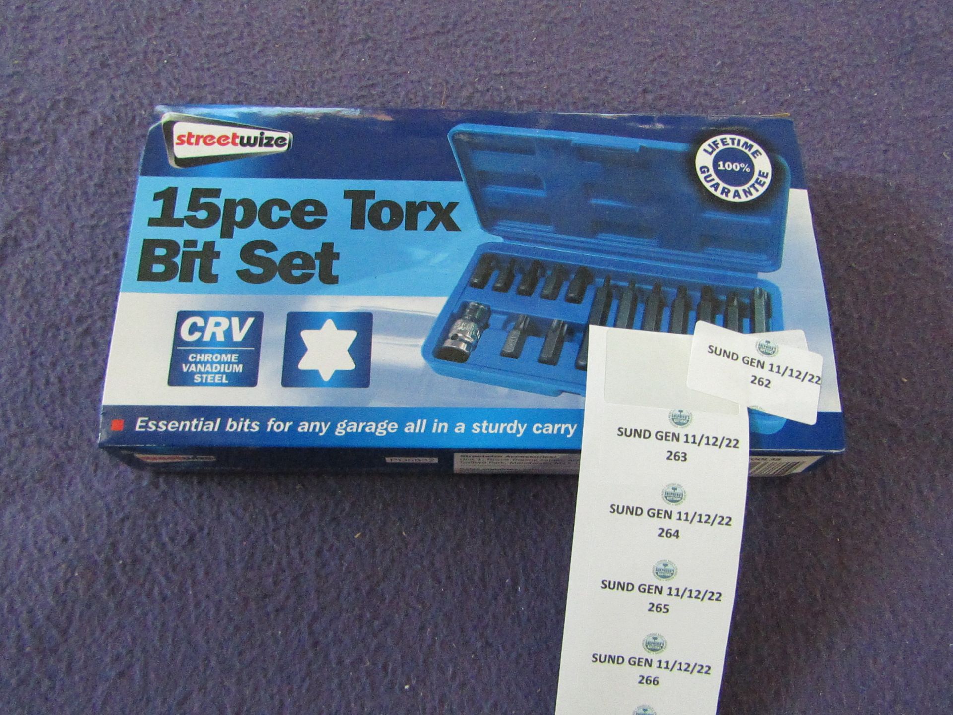 Streetwize - 15-Piece Torx Bit Set - New & Packaged.