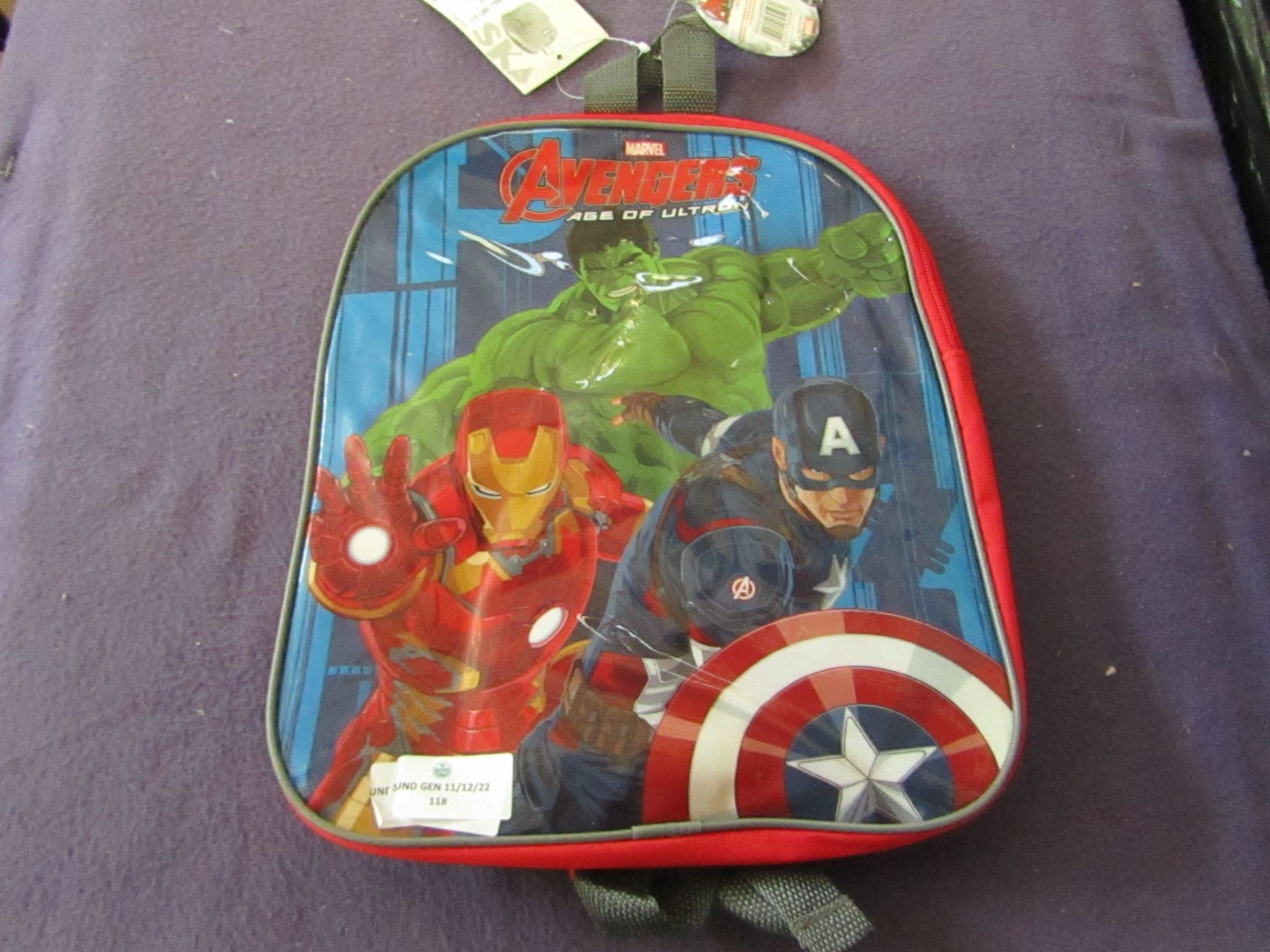 Marvel Avengers - Age of Ultron Backpack - No Packaging, Original Tags.