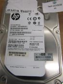 HP MB1000FAMYU 1TB hard drive, unchecked but has been professionally wiped