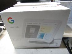 Google Nest Hub 2nd Gen in orginial packaging powers on