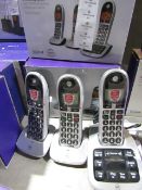 Set of 2 BT4600 cordless telephones with true call built in, new and boxed