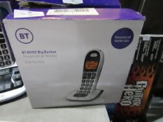 BT4600 Big Button cordless home phone with answer machine and call blocking feature, unchecked but