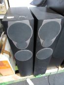 set of 2 Mission Mx3 Black Floorstanding speakers, has a few marks on the outer casing, PLU 307865