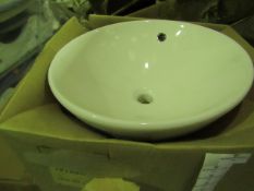 Laufen made "pudding bowl" Basins 450mm Diameter - New & Boxed.