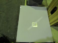 Tissino Giorgio Grey Slate 1000x800 shower stone resin tray with centre drain -- Ex Display. RRP ?