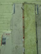 2x Concrete Formwood Ardesia Tongue & Groove Panel - 2420x580x11mm - Looks In Good Condition. -